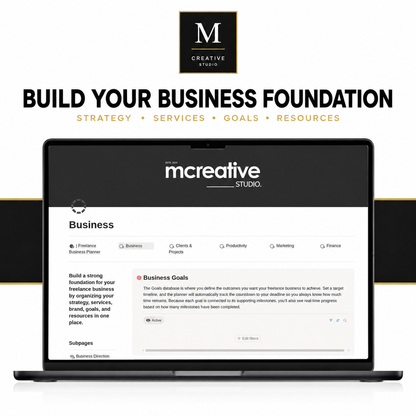 Freelance Business Planner | Notion Business Management Template
