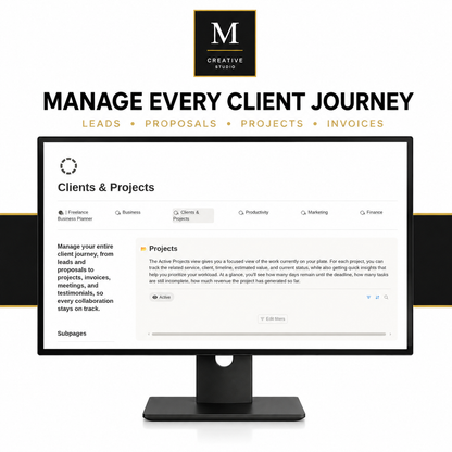 Freelance Business Planner | Notion Business Management Template